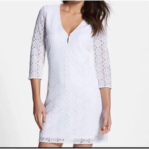 Lily Pulitzer Lamora Long Sleeve Lace Tunic Dress sz S